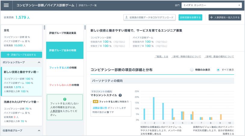 採用後のミスマッチを解決する「可能性診断」を実現